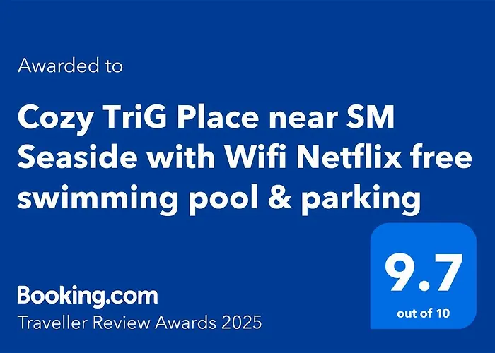 Trig Place Almonddrive Near Sm Seaside With Wifi Netflix Pool & Parking *