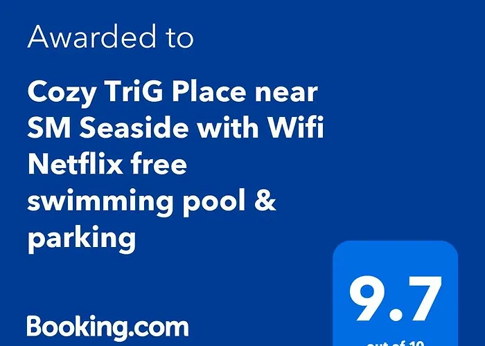 Trig Place Almonddrive Near Sm Seaside With Wifi Netflix Pool & Parking